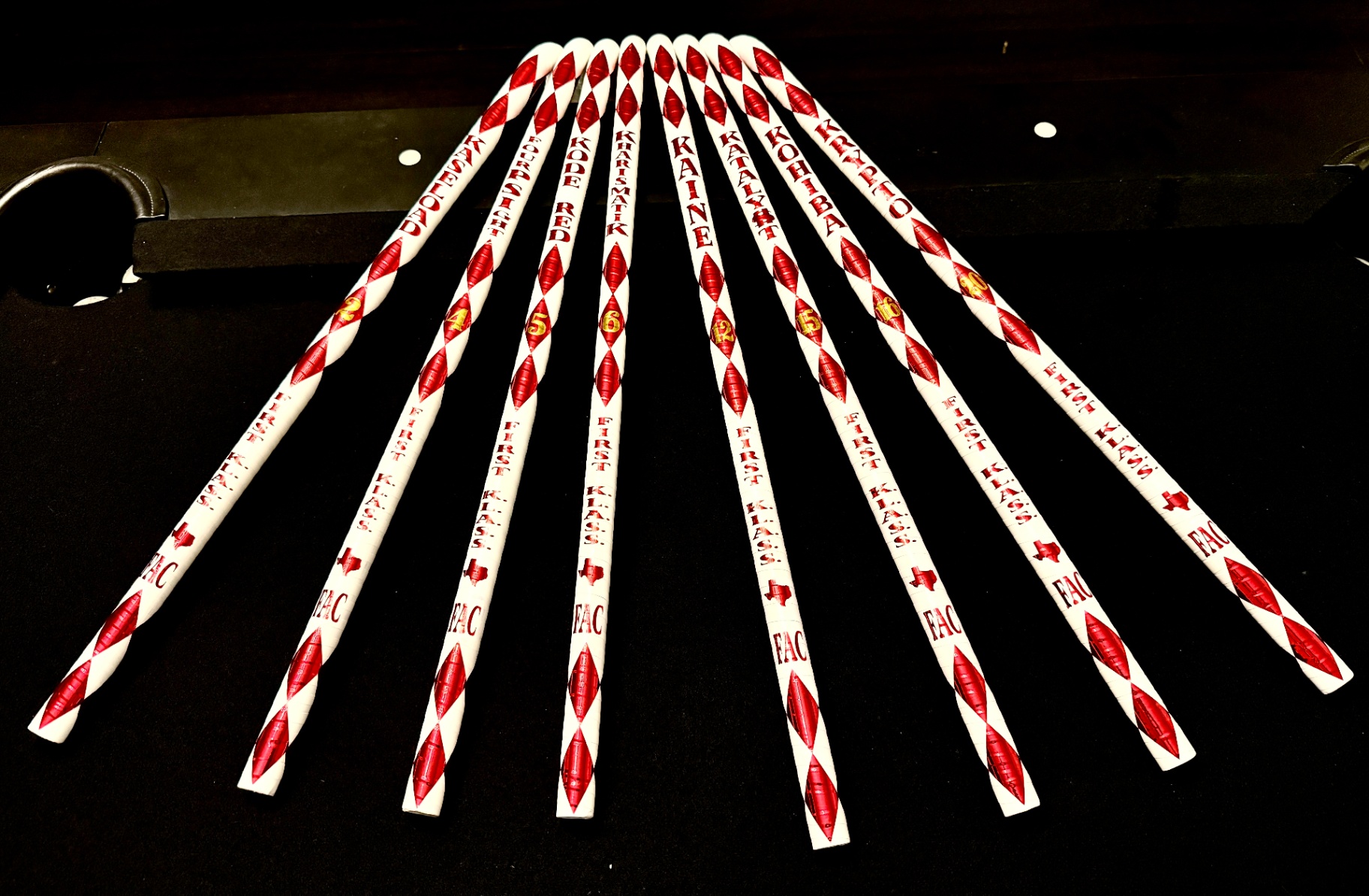 Line set fanned out for a chapter delivery