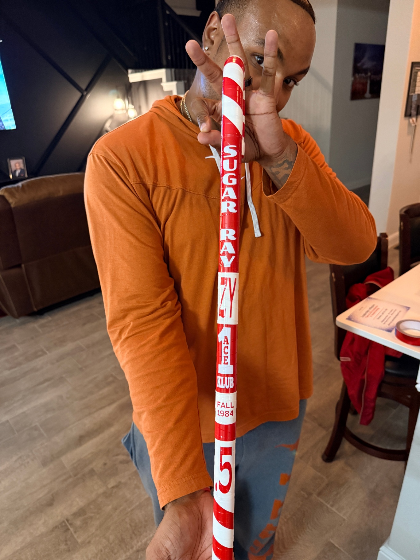 Sugar Ray Ace Klub Fall 1984 cane held up